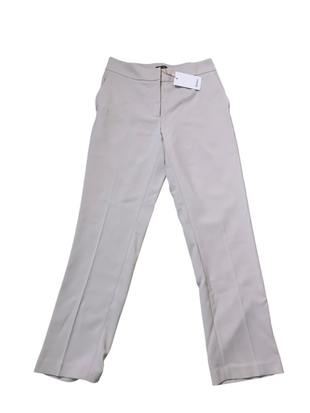 New Quince Women's Tailored‎ Straight-Leg Cream Trousers Pants Business Size 6 - Picture 4 of 8